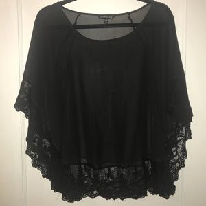 Express sheer lace top